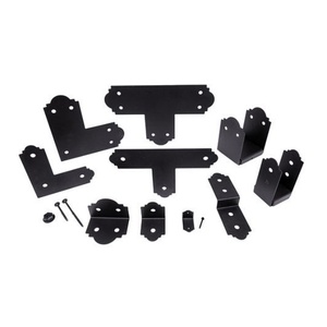 Có thể điều chỉnh bài cơ sở khung gỗ kết nối sơn thép Đen Thép khung kim loại tùy chỉnh tấm kim loại chế tạo dịch vụ - Product Image 6