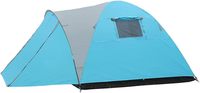 Tenda Outdoor Anti Air 2000mm untuk 3-4 Orang Satu Ruangan Dinding Ganda dengan Pintu Samping yang Praktis