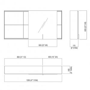 Armadietto a specchio da bagno Agape 027 - Product Image 2