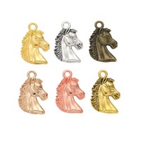 Pendentif Chevalier texturé en alliage de zinc à boucle unique pour la décoration de trophées de concours hippique