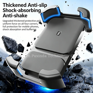 <span class=keywords><strong>Support</strong></span> de téléphone pour vélo amélioré avec verrouillage à une touche et anti-vibrations, universel pour vélos, motos et trottinettes électriques - Product Image 4