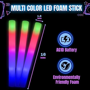 Palos de Espuma LED Personalizados al por Mayor, Palos de Espuma Luminosos con Logotipo Personalizable OEM para Recuerdos de Bodas y Fiestas de Cumpleaños - Product Image 2