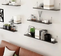 Vente en gros d'étagères flottantes pour la décoration intérieure de la chambre à coucher d'étagères flottantes pour la décoration murale