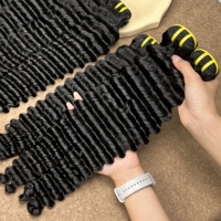 Lot de Cheveux Humains Vierge Vietnamiens 100% Naturels, Grade 12A, Ondulés Profonds, Cuticules Alignées, Non Traités, Vente en Gros