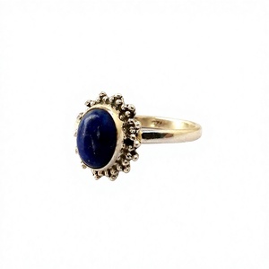 Personalized 925 Sterling Silver Statement <b>Ring</b> with <b>Lapis</b> <b>Lazuli</b> All Occasion Gift Jewelry Wholesale - Product Image 3