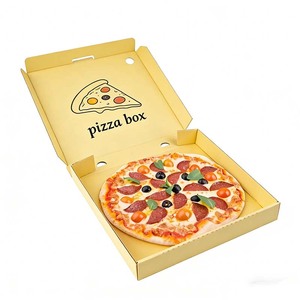 Caja de Pizza Plegable Ventilada con Diseño de Líneas Simples en Color Morado, Reciclable, para <span class=keywords><strong>Distribución</strong></span> <span class=keywords><strong>Mayorista</strong></span> de Alimentos - Product Image 3