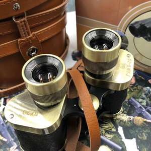8X30 métal laiton haute puissance russe HD soviétique télescope fin cuivre binoculaire ton camping en plein air voyage visualisation télescope - Product Image 2