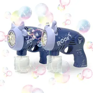 Jabón de agua Burbujas Niños máquina Juguetes Led Bubles Kida Guns Pistola automática de burbujas para niños