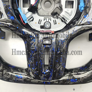 Volante Deportivo LED de Fibra de Carbono Forjada y Cuero Perforado, el Más Popular, para BMW Serie G, M3 G20 G30 G80 M4 G82 M5 CS - Product Image 2