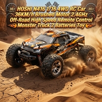 Voiture RC HOSHI N416 1/16 4WD, moteur à balais 36 km/h, 2,4 GHz, tout-terrain, haute vitesse, monster truck télécommandé pour adultes