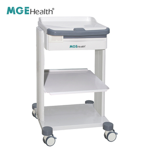 의료용 트롤리 카트 ABS 상단 서랍 선반 소프트 클로징 서랍 150kg 하중 용량 무소음 PU 캐스터 병원 가구용 - Product Image 2