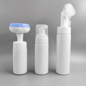 Nhà Máy Bán Buôn Tùy Chỉnh Pet Xà Phòng <span class=keywords><strong>Dispenser</strong></span> 100Ml 150Ml 200Ml Nhựa Bọt Chai Bơm Với Silicone Bàn Chải Làm Sạch - Product Image 4