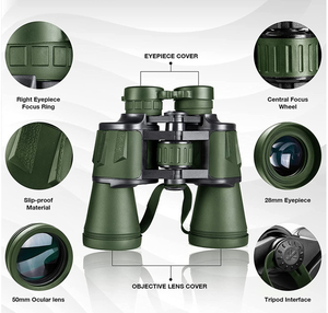 성인용 장거리 광각 대물 렌즈 공장 가격을 갖춘 고출력 방수 20x50 쌍안경 - Product Image 3