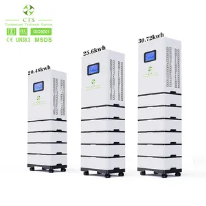 CTS lifepo4 batterie 48v 20kwh 30kwh avec onduleur 5KW système tout-en-un pour système de batterie de stockage d'énergie domestique