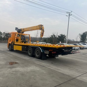 Camion de remorquage lourd diesel Shacman Delong avec grue de levage pour le dépannage d'urgence des véhicules en bord de route - Product Image 4