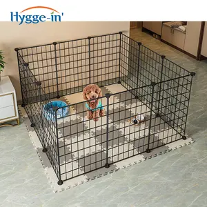 Small Dog Crate Dog Kennel Cage Display Portable Foldable Indoor Outdoor Large Double Door Wire Metal Puppy Cat Pet Dog Cage