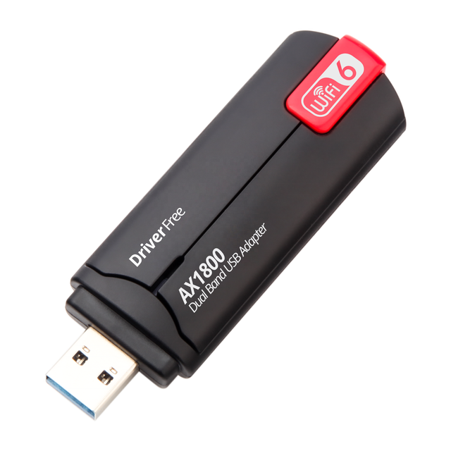 WiFi 6 Adapter USB 3.0 Free Driver AX1800 Wireless USB Network Adapter Dual Band 5GHz/2.4GHz Driver Free