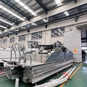 Yacht di Lusso alla Moda Tipo Sportivo, Moderna <span class=keywords><strong>Barca</strong></span> Pontone in Alluminio con Spazio di Stoccaggio in Vendita - Product Image 2