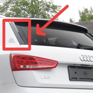 Spoiler de pare-chocs arrière noir OEM 8U0854816 pour <span class=keywords><strong>Audi</strong></span> Q3 (2013-2019) avec garniture de vitre arrière - Product Image 1