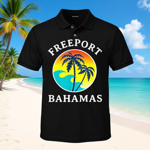 Freeport Bahamas T-Shirt à manches courtes en coton décontracté pour l'été, chemises assorties pour les vacances en famille - Product Image 3