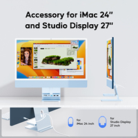 Hub USB C PULWTOP para iMac Compatible con M1/M3/M4, 2 USB a 2.0, Lector de Tarjetas SD/TF para iMac de 24 Pulgadas y Studio Display - Azul
