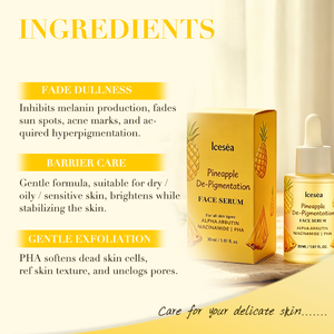 Sérum éclaircissant Alpha Arbutin Niacinamide PHA pour teint inégal, taches brunes, hyperpigmentation, marque privée, OEM - Product Image 3