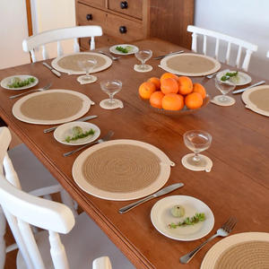 Wholesale Round Jute Heat-Resistant Decorative <b>Placemats</b> Custom Home Decor <b>Placemats</b> - Product Image 3