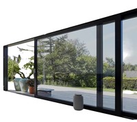 Porte pliante en accordéon en aluminium de style moyen pour résidence, pour l'Irlande