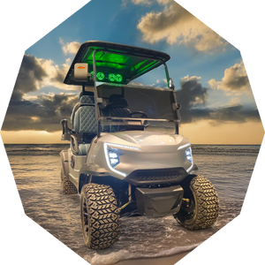 Usine en gros pas cher prix 4000W 4 sièges 4X4 chasse chariot de golf électrique - Product Image 1