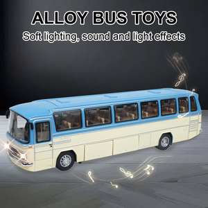 Modèle de <span class=keywords><strong>Bus</strong></span> Mercedes-Benz en Alliage Moulé sous Pression 1:32 avec Sons et Lumières, Portes Ouvrantes, Jouet de Collection pour Garçon - Product Image 3