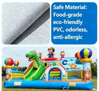 Château gonflable en PVC, grand lit de rebond pour l'extérieur, château de jeu pour enfants, petit toboggan gonflable pour l'intérieur, lit de saut pour enfants