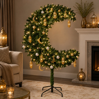 Arbre décoratif du Festival du Ramadan, 6 pieds, arbre de lune de l'Aïd, décor du Ramadan, en Stock