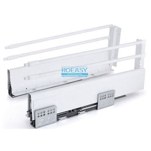 Roeasy-Glissière de tiroir d'armoire de cuisine moderne <span class=keywords><strong>à</strong></span> fermeture en douceur, Offre Spéciale boîte mince, glissière <span class=keywords><strong>à</strong></span> deux barres pour salle <span class=keywords><strong>à</strong></span> manger, chambre <span class=keywords><strong>à</strong></span> coucher en plein air - Product Image 2