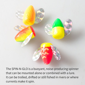 Leurre de surface Spin N Glo Mini Honeycomb pour la pêche à la perche avec effet clignotant et sonore YJ-ZJ-021 - Product Image 5