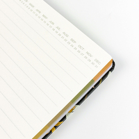 Carnet spirale A5 marron doré pour l'automne avec plans mensuels/hebdomadaires, 100 feuilles, journal d'écriture, cadeau en gros pour toutes les occasions