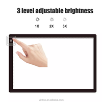 Tablette lumineuse de dessin et de copie A2, planche lumineuse acrylique, traceur LED Glow Basic