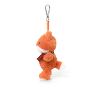 Porte-clés en peluche douce personnalisable, adorable et de haute qualité, en forme de renard, pour sac ou pendentif