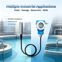 Transmetteur de niveau hydrostatique submersible RS485 Modbus RTU 0-10m pour la surveillance du niveau d'eau des réservoirs et des fosses d'évacuation