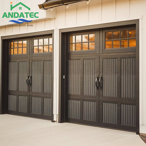ประตูโรงรถไม้แบบ Carriage House สีน้ำตาลเอสเพรสโซ่แท้ รุ่น <span class=keywords><strong>Anda</strong></span> ปี 2026 พร้อมดีไซน์คานขวางแบบ Barn - Product Image 1