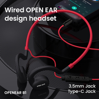 Casque de jeu filaire ALOVA Open Ear, vente en gros, pas cher, haute qualité, type C, écouteurs filaires, 3,5 mm