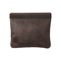 Sac de rangement en cuir à dos ouvert avec logo personnalisé, style vintage Crazy Horse, pochette organisatrice multifonctionnelle, vente en gros OEM ODM