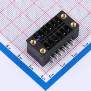 DB2ERHBM-3.5-2*6P-BK Plug-in Terminal Block Bent Lead Through Hole,P=3.5mm Board-to-Board / Socket - Closed Screw Fixing 2x6P - Product Image 1