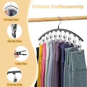 Organisateur de leggings en gros pour placard, cintres métalliques pour pantalons de yoga, gain de place, à suspendre - Product Image 4