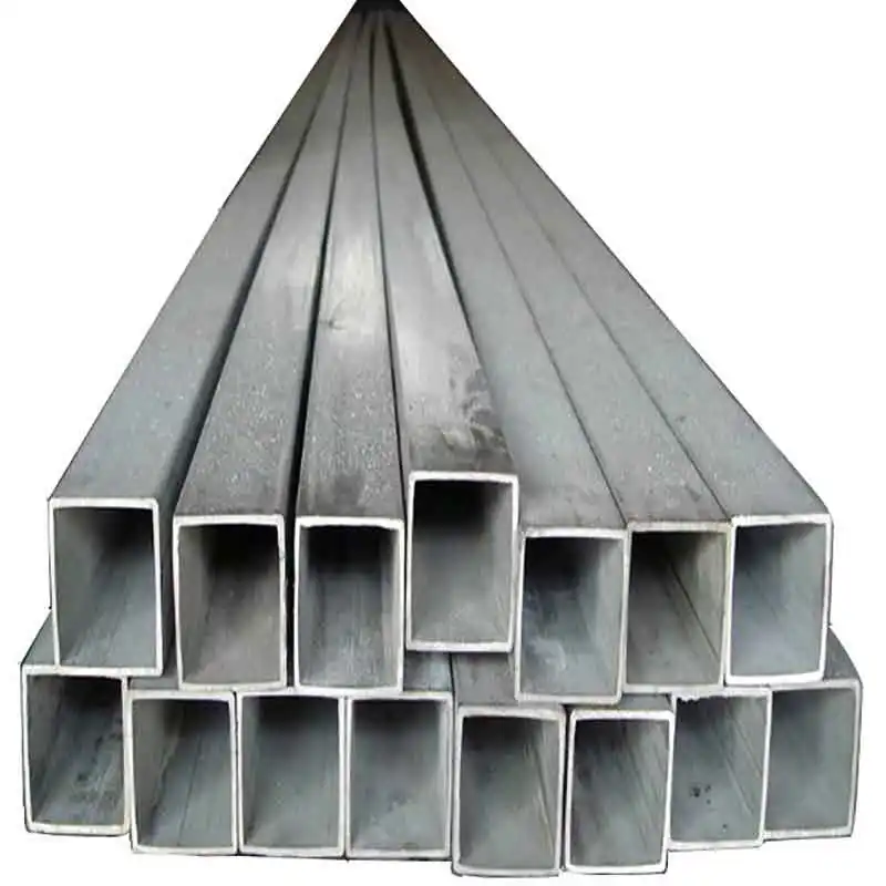 أنبوب فولاذي هيكلي مستطيل مجوف من الألومنيوم 25x25 60x30 16Mn astm1024 DIN st52-3 EN S355J2 أنابيب فولاذية مربعة مصنوعة من الألومنيوم