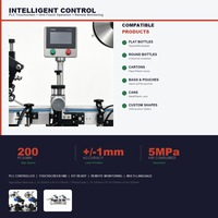 Machine d'étiquetage automatique haute vitesse pour bouteilles rondes, étiqueteuse double face à adhésion automatique, écran tactile PLC