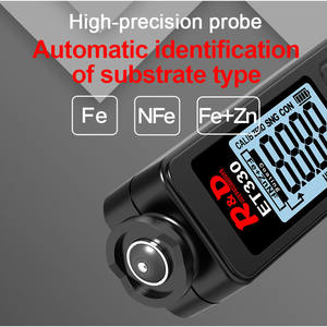 ET330 Zn Autolack-Dicken messgerät 0-1500um Fe NFe-Beschichtung prüfgerät 1 Jahr für Galvanik-Metall-Auto prüfgeräte - Product Image 2