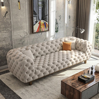 Meubles d'hôtel de salon de tissu de base d'acier inoxydable de conception minimaliste moderne