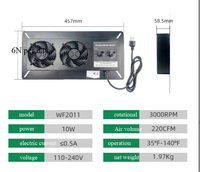 Ventilateur de ventilation pour sous-sol EC, ventilateur de sous-sol avec humidistat, thermostat de déshumidification et de protection contre le gel, 220 CFM de débit d'air