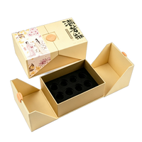 Boîte cadeau rigide personnalisée gaufrée, emballage pliable de luxe en carton imprimé, avec pelliculage UV sélectif et impression quadricolore, boîte à fleurs