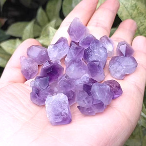 Natural Amethyst Raw Stone <b>Crystal</b> <b>Chips</b> Purple Mineral Specimen Home Decoration Gift Collection - Product Image 1